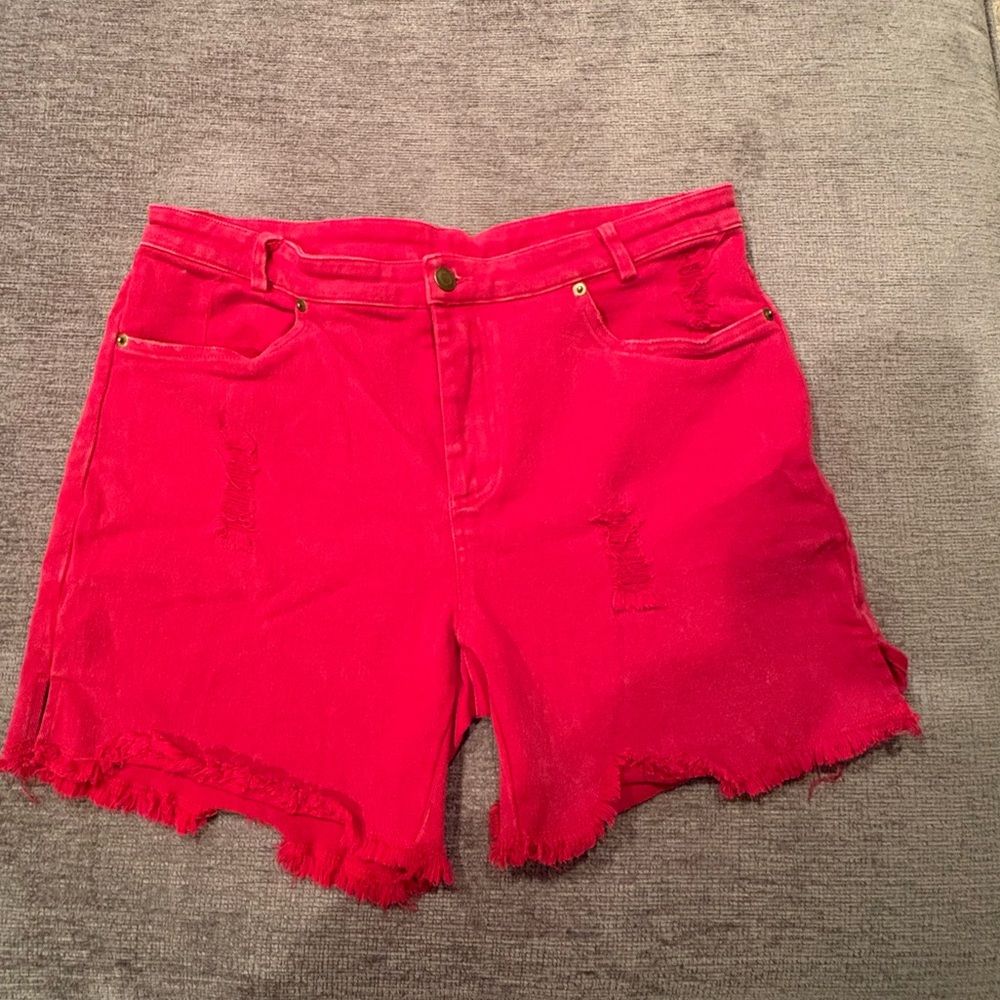 la miel red shorts size large